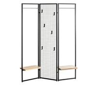 Paris Prix Meuble d'Entrée Porte-Manteau River 175cm Noir
