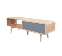 Paris Prix Meuble TV 2 Compartiments Addison 140cm Naturel & Gris