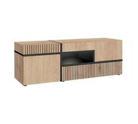 Paris Prix Meuble TV design LED - Naturel