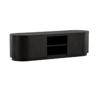 Paris prix Meuble TV design nervuré - Noir