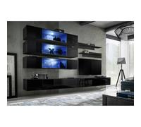 Paris Prix Meuble TV Mural Design Fly XI - Noir