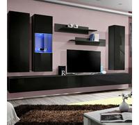 Paris Prix Meuble TV Mural Fly V 320cm Noir