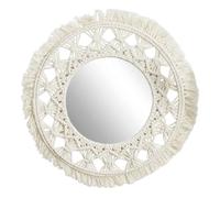 Paris prix Miroir déco macramé boho - Beige