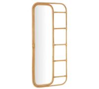 Paris prix Miroir échelle en rotin Ellen - Beige