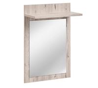 Paris prix Miroir étagère mural en bois - Beige