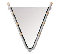 HAKU Miroir mural Sanby - Aluminium/métal - Style moderne - L62 x H67 x P15 cm - Argent