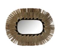 Paris prix Miroir mural ovale 2 couches - Naturel