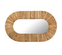 Paris prix Miroir mural ovale en bois - Marron