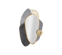 Paris prix miroir mural ovale - Gris & or