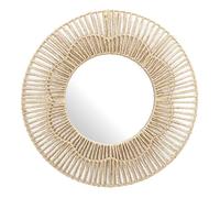 Paris prix Miroir mural rond déco - Beige