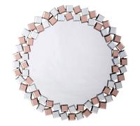 Paris prix Miroir mural rond mosaïque - Argent