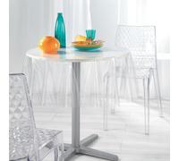 Paris Prix Nappe Ronde Cristal Paillette 140cm Transparent