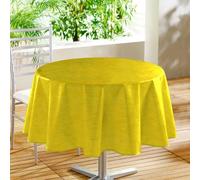 Paris Prix Nappe Ronde Toile Cirée Declino 160cm Jaune