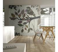 Paris Prix Oiseau sur Branche Patchwork - Multicolore