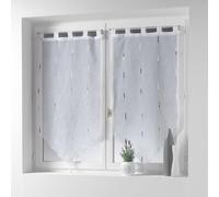 Paris Prix Paire de Voilages Chenilla 60x160cm Gris
