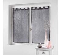 Paris Prix Paire de Voilages Filiane 90x160cm Anthracite