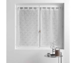 Paris Prix Paire de Voilages Olympia 60x120cm Gris