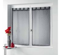 Paris Prix Paire de Voilages Orion 60x120cm Anthracite