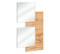 Paris prix Panneau mural avec 2 miroirs - Beige
