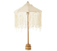 Paris prix Parasol déco à franges - Crème