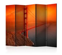 Paris prix Paravent 5 volets Golden Gate Bridge - Multicolore