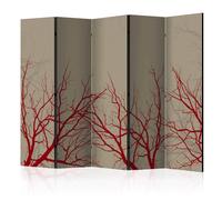 Paris prix Paravent 5 volets Red Hot Branches - Multicolore