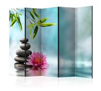 Paris prix Paravent intérieur Water Lily & Zen Stones - Multicolore