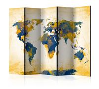 Paris prix Paravent Map of the World - Multicolore