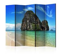 Paris prix Paravent tropical 5 volets - Multicolore