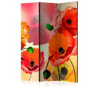 Paris prix Paravent Velvet Poppies III - Multicolore