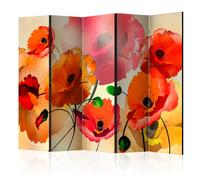 Paris prix Paravent Velvet Poppies - Multicolore