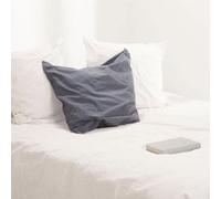 Parure de Lit 3 Pièces Coton Lavé 260x240cm Blanc