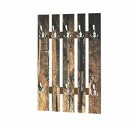 HAKU Patère murale Optique INOX Aluminium/MDF L65×H100×P9 cm Style moderne