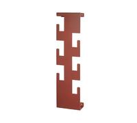 HAKU Warderobe Murale Rouge Corail, Acier - Dim.: L 15 x H 60 x P 8 cm, Style: Moderne