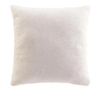 Douceur d'Intérieur – Coussin déhoussable Pauline 45 x 45 cm Naturel Polyester & Lin