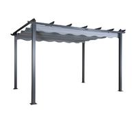 Paris prix Pergola avec toit Lazio - Gris et noir