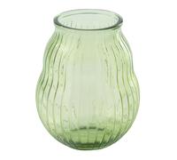 Paris prix Photophore verre ligné - 29x35,5 cm - Vert clair