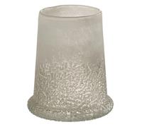 Paris prix Photophore Verre Sucre - H15 cm - Blanc