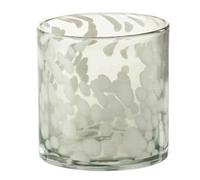 Paris prix Photophore verre Tâche - D12 x H12 cm - Gris blanc