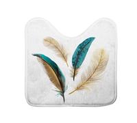 Douceur d'Intérieur, Tapis Contour WC (45 x 45 cm) Plumiss, Microfibre Imprimée
