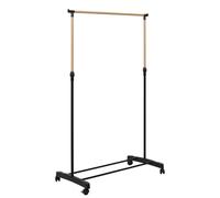 Paris Prix Portant à Vêtements Ajustable Effet Bois 160cm Noir
