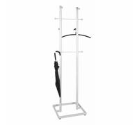 HAKU Portemanteau Matia métal blanc 8 supports L45×H175×P34 cm style moderne