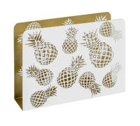 Paris prix Porte-revues métal ananas - Blanc et or