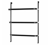 HAKU Porte-serviettes à suspendre à une porte – métal noir – L55×H78×P21 cm – Style Modern