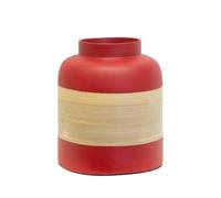Paris Prix Pot Décoratif Bambou 22 cm - Rouge