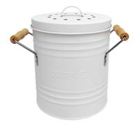Paris prix Poubelle à compost - 4 L - Blanc