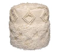 Paris prix Pouf bohème rond - Naturel