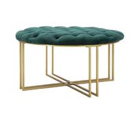 Paris prix Pouf capitonné velours - Vert
