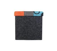 Paris Prix Pouf & Coffre de Rangement Patchwork 38cm Multicolore
