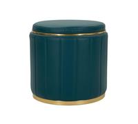 Paris Prix Pouf Coffre Design London 46cm Bleu